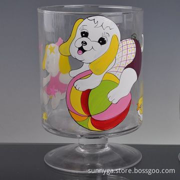 152mm Glass Lantern with Beautiful Decoration, Customized Designs are Welcome